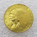 12 piezas de monedas de oro de águila del cuarto de cabeza india de 1908-1929 - $ 2,50