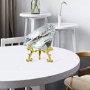 Crystal,
Diamond,
Paperweight,
Jewels,
Backgrand,
Gold,
Metal Base,