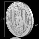 Juego de 5 monedas de plata con forma de gato de la antigua mitología egipcia africana